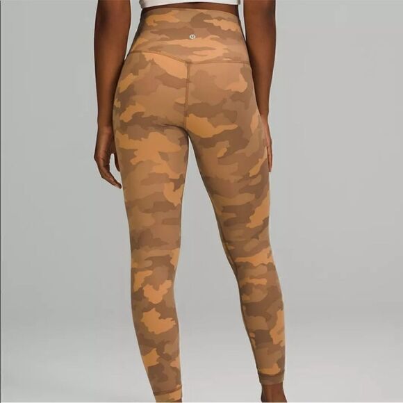 NWT Lululemon Align High-Rise Pant 25" Heritage 365 Camo Beige Size 16 - Picture 6 of 11